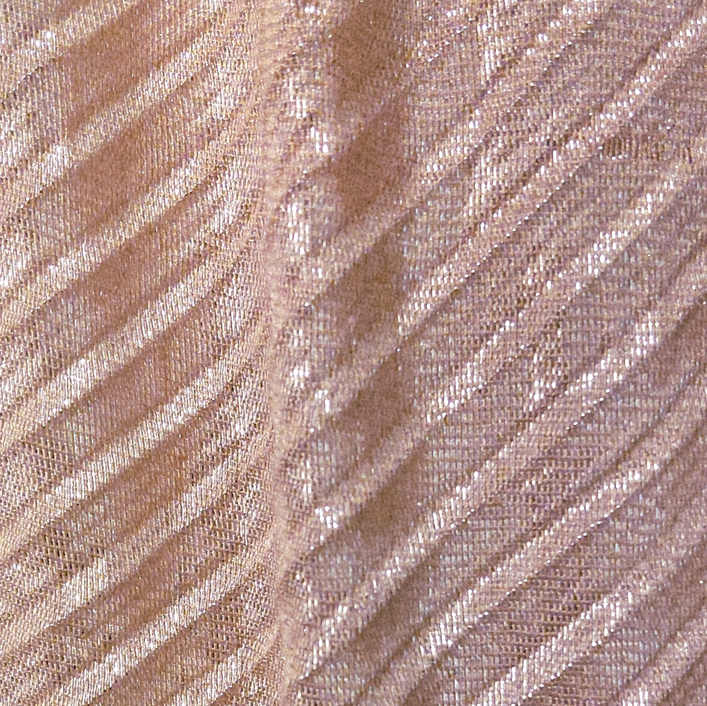 Scarf Silver Pink Rose Gold  74" Long Shimmery Year Round Gorgeous